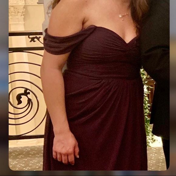 Plum Azazie Bridesmaid Dress - Picture 2 of 3